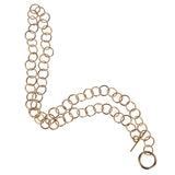 Pomellato Vintage 18k White & Yellow Gold Chain Link Diamond Necklace