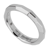 Pomellato White Gold Diamond Cut Band Ring Size 5 0002375,76