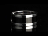 Cartier C de Cartier Black Enamel White Gold Ring