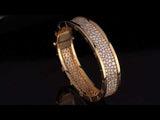 Bvlgari Bzero1 Pave Diamond Rose Gold Bangle