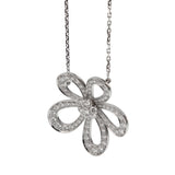 Product title: Van Cleef & Arpels Flowerlace Diamond Pendant Necklace in 18k White Gold, VCARP05200 0004078
