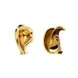 Tiffany & Co Calla Lily 18k Yellow Gold Vintage Earrings 0000887