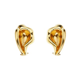 Tiffany & Co Calla Lily 18k Yellow Gold Vintage Earrings 0000887