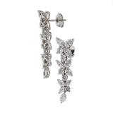 Tiffany & Co. Victoria Mixed Cluster Drop Earrings in Platinum, 4.25 ct tw Diamonds 0004087