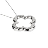 Van Cleef and Arpels Vintage Alhambra Diamond 18k White Gold Necklace 0003889