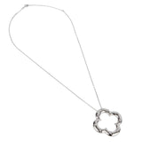 Van Cleef and Arpels Vintage Alhambra Diamond 18k White Gold Necklace 0003889