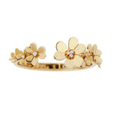 Van Cleef & Arpels Frivole Bracelet 7 Flowers Large Model Diamond 18k Yellow Gold 0004055