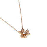 Van Cleef & Arpels Frivole Diamond Pendant Necklace in 18k Yellow Gold, Mini Model 0004065
