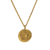 Van Cleef & Arpels Georges Lenfant Taurus Vintage Zodiac Gold Necklace 145847fkg2d18