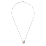 Van Cleef & Arpels Perlee Diamond Pendant Necklace 18K White Gold 0003982