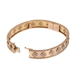 Van Cleef & Arpels Perlee Clovers Rose Gold Diamond Large Bracelet 0004137