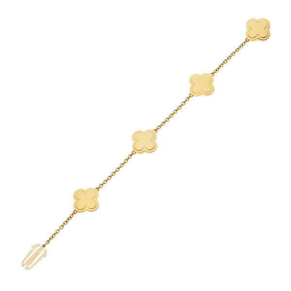Van Cleef & Arpels Pure Alhambra Diamond Yellow Gold Bracelet