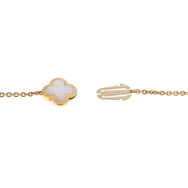 Van Cleef Arpels Pure Alhambra Mother of Pearl Sautoir 18k