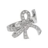Van Cleef & Arpels Ruban Diamond Bow Ring 18K White Gold k1trtbsh3
