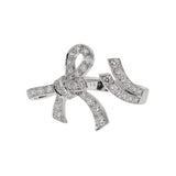 Van Cleef & Arpels Ruban Diamond Bow Ring 18K White Gold k1trtbsh3