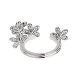 Van Cleef & Arpels Socrate Between the Finger Diamond Ring 18k White Gold 0004054