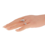 Van Cleef & Arpels Socrate Between the Finger Diamond Ring 18k White Gold 0004054