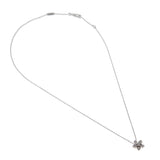 Van Cleef & Arpels Socrate Flower Diamond 18k White Gold Pendant Necklace 0003900