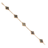 Van Cleef & Arpels Vintage Alhambra 18k Rose Gold Mother of Pearl Bracelet 0003955