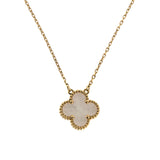 Van Cleef Arpels Vintage Alhambra 18k Yellow Gold Necklace Mother of Pearl 0004100