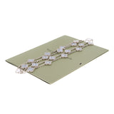 Van Cleef & Arpels Vintage Alhambra 20 Motif Chalcedony 18K White Gold Necklace 0003965