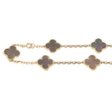 Van Cleef & Arpels Vintage Alhambra 20-Motif Necklace 18k Yellow Gold 0004000
