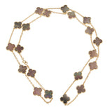 Van Cleef & Arpels Vintage Alhambra 20-Motif Necklace 18k Yellow Gold 0004000