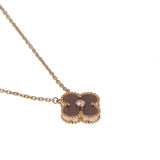 Van Cleef & Arpels Vintage Alhambra Bull's Eye Diamond Pendant in 18k Rose Gold, 2017 Holiday Edition 0004062