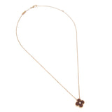 Van Cleef & Arpels Vintage Alhambra Bull's Eye Diamond Pendant in 18k Rose Gold, 2017 Holiday Edition 0004062