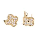 Van Cleef & Arpels Vintage Alhambra Diamond Earrings 0004003