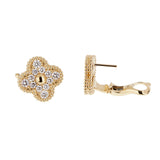 Van Cleef & Arpels Vintage Alhambra Diamond Earrings 0004003