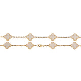 Van Cleef & Arpels Vintage Alhambra Long Necklace — 20 Motifs, 18K Yellow Gold & Mother-of-Pearl