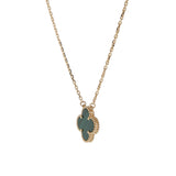 Van Cleef & Arpels Vintage Alhambra Malachite Pendant 18K Yellow Gold 0004033
