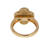 Van Cleef & Arpels Vintage Alhambra Ring 18K Yellow Gold Onyx Diamond 0004090