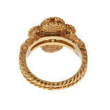 Van Cleef & Arpels Vintage Alhambra Ring 18K Yellow Gold White Mother-of-Pearl Diamond 0004041