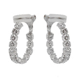 2ct Diamond Inside Out Hoop Earrings 0002560