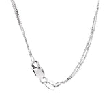 Bliss Diamond Cross White Gold Necklace 0000995