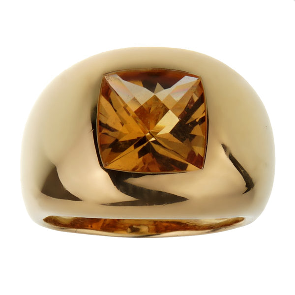 Boucheron Citrine Yellow Gold Cocktail Ring 0002634