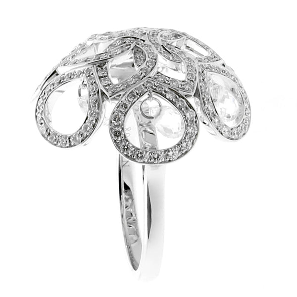 Boucheron Diamond Briolette White Gold Ring BCH2610
