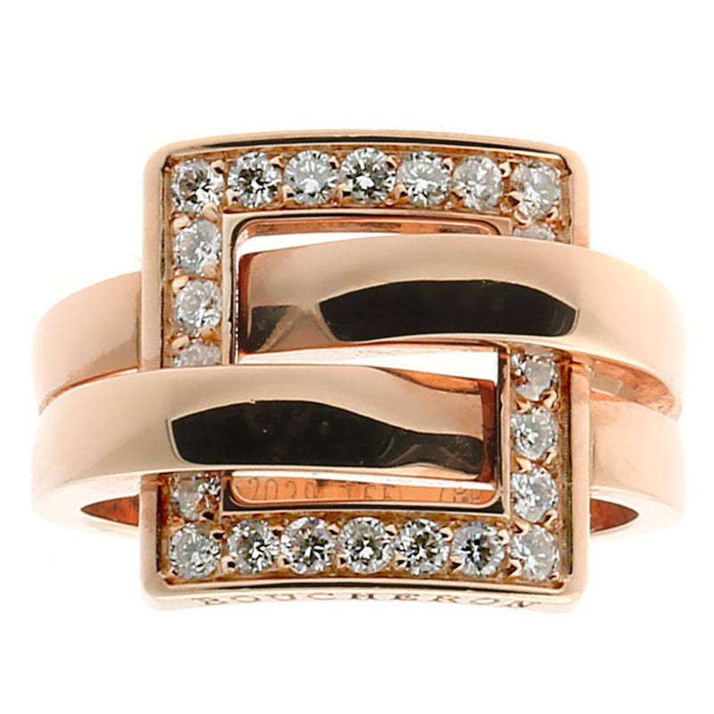 Boucheron Diamond Rose Gold Ring BCH4537