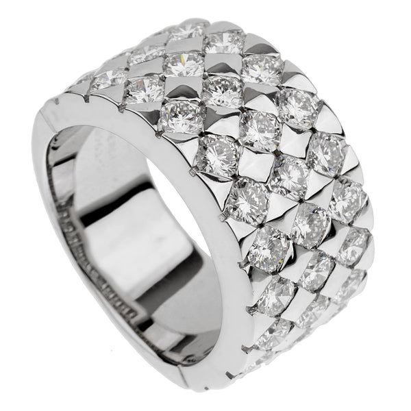 Boucheron Diamond White Gold Band Ring 1bl93634sz