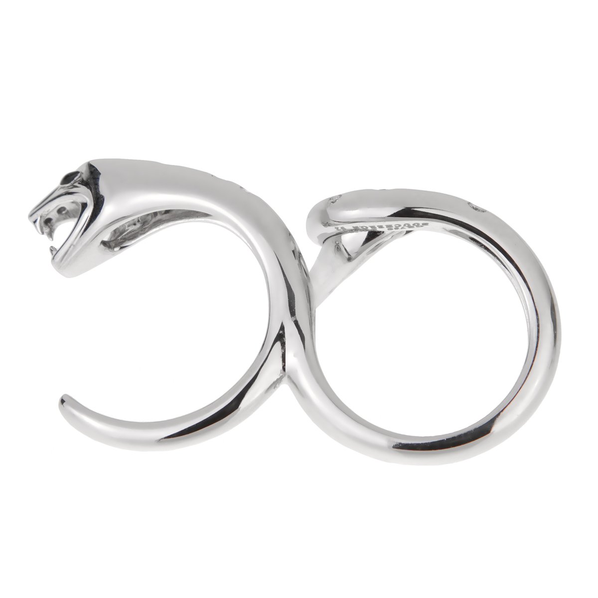 Boucheron Snake Two Finger White Gold Diamond Ring – Opulent Jewelers