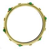 Boucheron Paris Emerald Gold Slip On Bangle 0000294