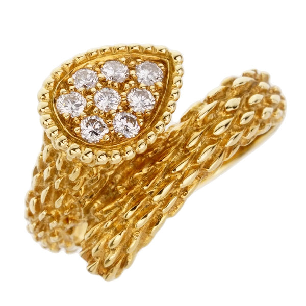 Boucheron Serpent Boheme Yellow Gold Diamond Ring 0001868