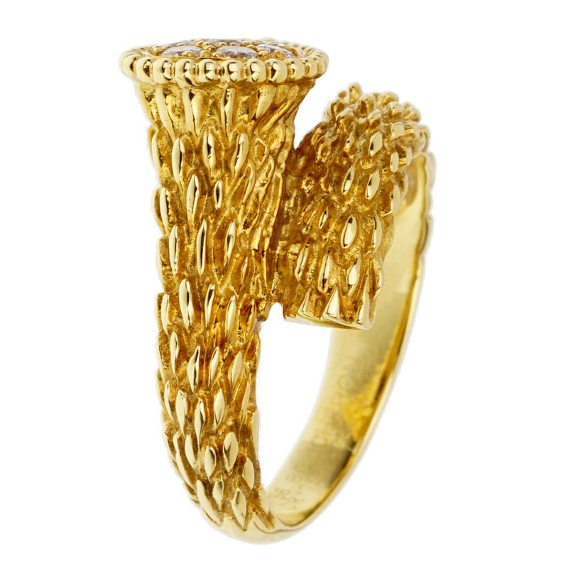 Boucheron Serpent Boheme Yellow Gold Diamond Ring 0001868