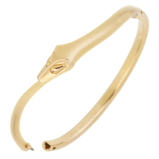 Boucheron Snake Vintage Yellow Gold Bangle Bracelet 0001777