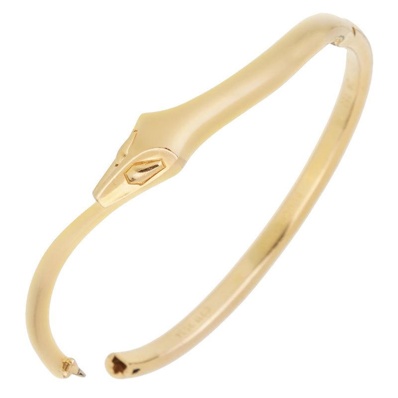 Boucheron Snake Vintage Yellow Gold Bangle Bracelet 0001777