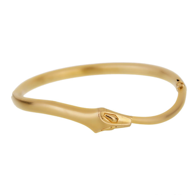 Boucheron Snake Vintage Yellow Gold Bangle Bracelet 0001777