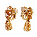 Boucheron Vintage Diamond Yellow Gold Drop Earrings 0001882