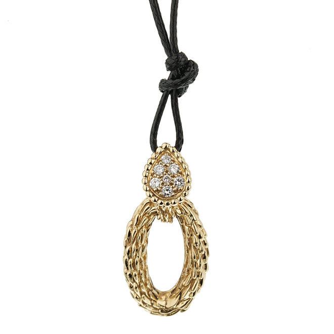 Boucheron Vintage Serpent Boheme Diamond Yellow Gold Necklace 0003356